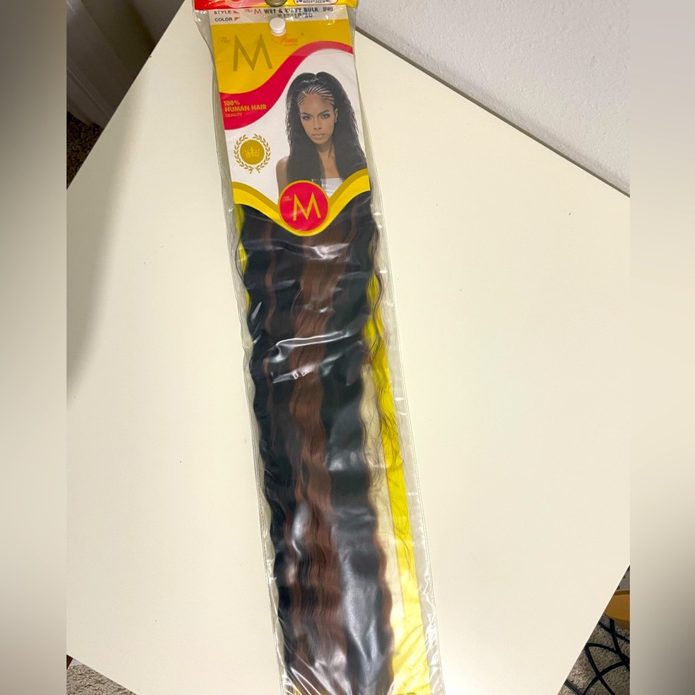 Wet and Wavy Bulk Human Hair Extensions